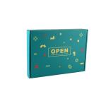Glossy Art Paper Custom Clothing Packaging Boxes Hot Foil Stamping Lid And