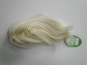 China Claw Clip Ponytail Hair Piece Human Hair Heat Resistant Fiber Blonde factory