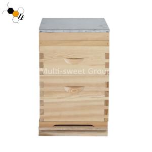 China Bee Hive Equipment 20mm Pine Unassembled Bee Hive 2 Layers factory