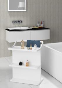 China Solid Surface Stone Bathroom Shelf Matte Or Glossy Surface Finishing factory