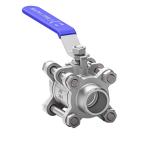 Male Connection Stainless Steel 304 316 Weld 3 Piece Ball Valve for Joining Pipe