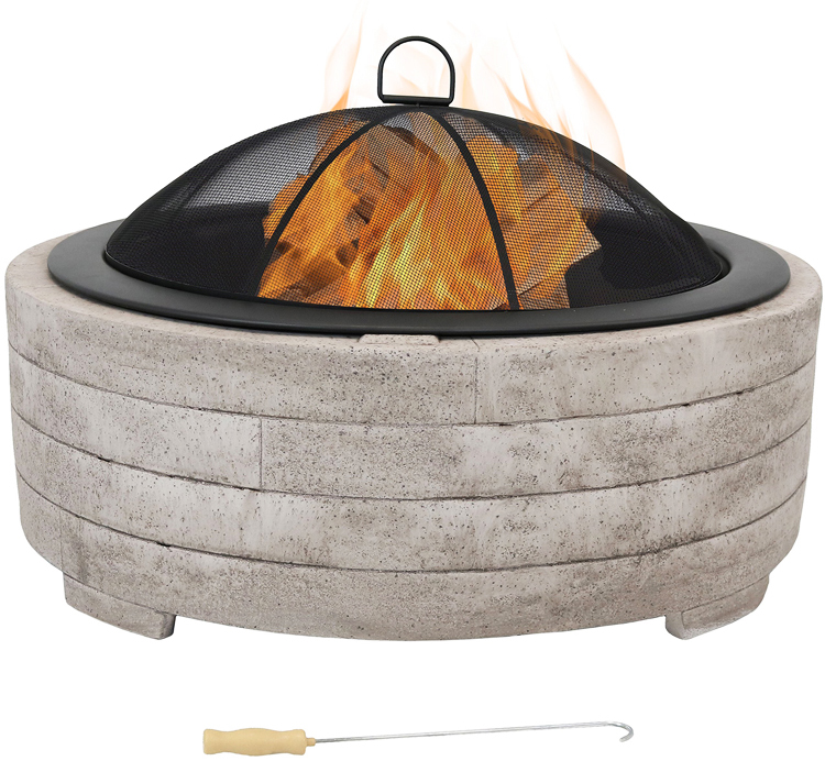 Charcoal Barbecue Grill Fire Pit Bowl for Outdoor Patio Garden Bonfire Camping Picnic