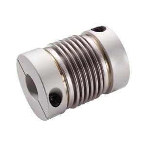 China High Precision Shaft Coupler Silver Flex Shaft Bellows Coupling Customized factory