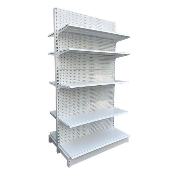 Xingye Factory Custom Size Color Double Sided Metal Supermarket Shelf/Factory