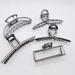 Alloy Big Large Metal Claw Hair Clips Gold Silver Gun Black 11.5cm