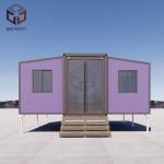 Outdoor Prefab Fold Out Container House For Temporary Housing 20FT