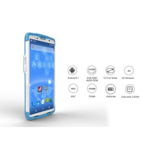 Touch Screen Handheld RFID Reader 2D Barcode13.56mhz USB/RS232 Interface