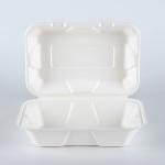 Biodegradable sugarcane bagasse disposable compostable clamshell take away food