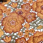 New fashion Wedding dress Cord Fabric water soluble lace Nigerian women