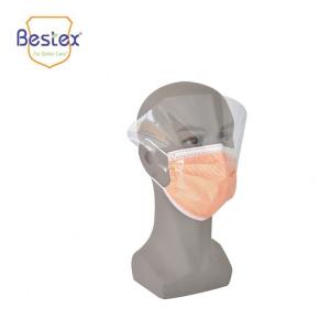 China 2.5cm Width Disposable Face Mask With Eye Shield factory
