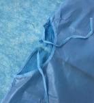 Disposable Non-woven PP+PE Surgical Gown Knitted Cuff Medical Protective