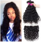 Black Color Cambodian Virgin Hair / Natural Wave Hair Extensions No Shedding