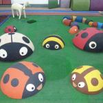 Synthetic EPDM Poured Rubber Playground Flooring Surface For Sports