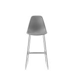European Bar Stool Chair Stainless Steel Leg Minimalist Coffee Bar Furniture