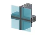 Ventilated Facades Aluminium Curtain Wall Profile Lightweight Eco Friendly