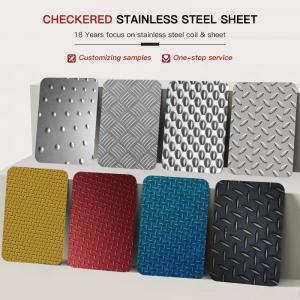China SS304 Stainless Steel Checkered Plate 5mm 6mm Decorative Stainless Steel Sheet factory