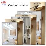Glass Mirror Infinity Frameless Modern Wall Vanity for Bedroom Decor Adhesive