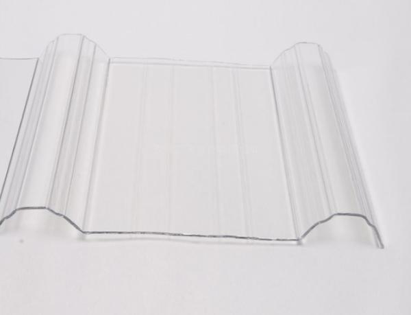 100% zhengfei Corrugated Transparent Plastic Roofing UV Virgin Material For