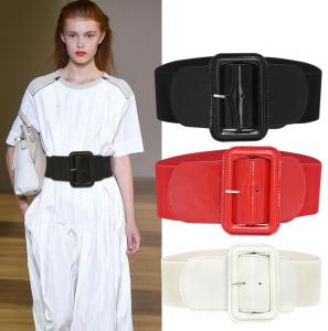 China Pin Women Buckle Fabric Elastic Belt Vintage Leather Buckle Belt Cinch factory