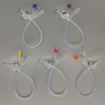 Medical Fr16-Fr24 3 Way All Silicone Foley Catheter 400mm Length