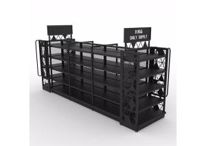 China Easy To Assemble Supermarket Metal Shelves 50-150KG Per Layer Loading Capacity factory