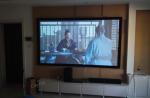 Popular Design Home Cinema Projection Screen 150 Inch DIY Curved Frame Projector