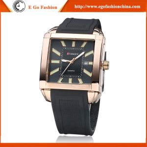 China Original CURREN Watch Business Watch Silicone Strap Quartz Watch Fashion Sports Watch Man factory