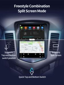 China Tesla series 9.7inch car stereo system touch screen for Chevrolet Cruze 2015-2020 car dvr camera gps navigation android factory