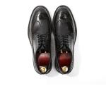 Brand Italian Mens Leather Shoes Flats Footwear Black Slip On Dress Shoes