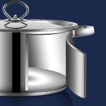 Kitchen Stainless Steel Cookware Set 15pcs SS410 Milk Soup Pot