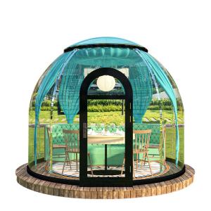 China Transparent PC Dome Spherical Dining Room in Steel Structure Bubble House for Star Gazin factory