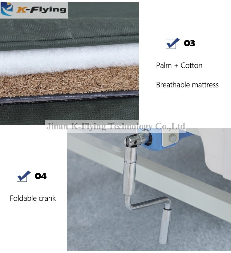 Medical Nursing Home Beds ABS Hospital Equipments care beds
