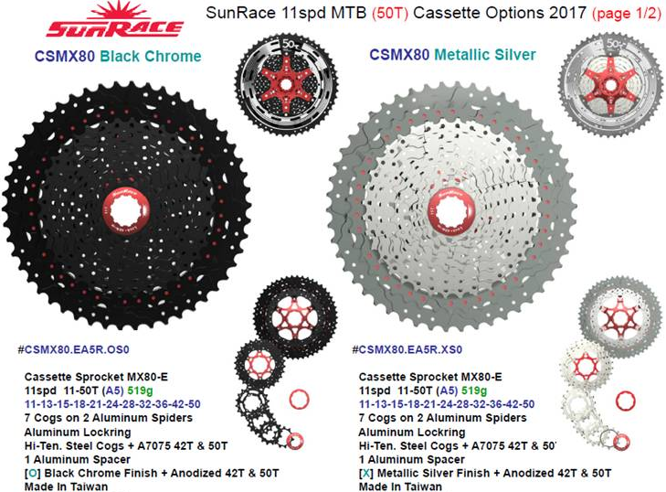 Alloy Freewheel X8 11 50T Shimano Bike Groupset