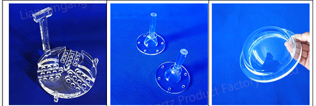 Small Size Quartz Urn , Fused Silica Substrates High Precision With Glass Cap