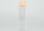 Leakproof 200ml Plastic Screw Top Bottles With Bamboo Lids