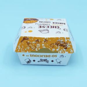 China Fully Recyclable Folding Cardboard Hamburger Boxes Cookie Packaging factory