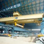 50-ton double girder overhead crane electromagnet bridge crane for steel plant