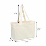 Sustainable Natural Color 6oz Canvas Cotton Tote Bag