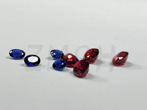 China Round Brilliant Cut Ocean Blue Synthetic Gem Crystal Loose factory