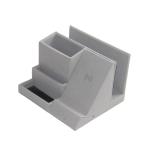Pu Leather Multifunction Desktop Organizer , Office Wireless Charger Pen Holder