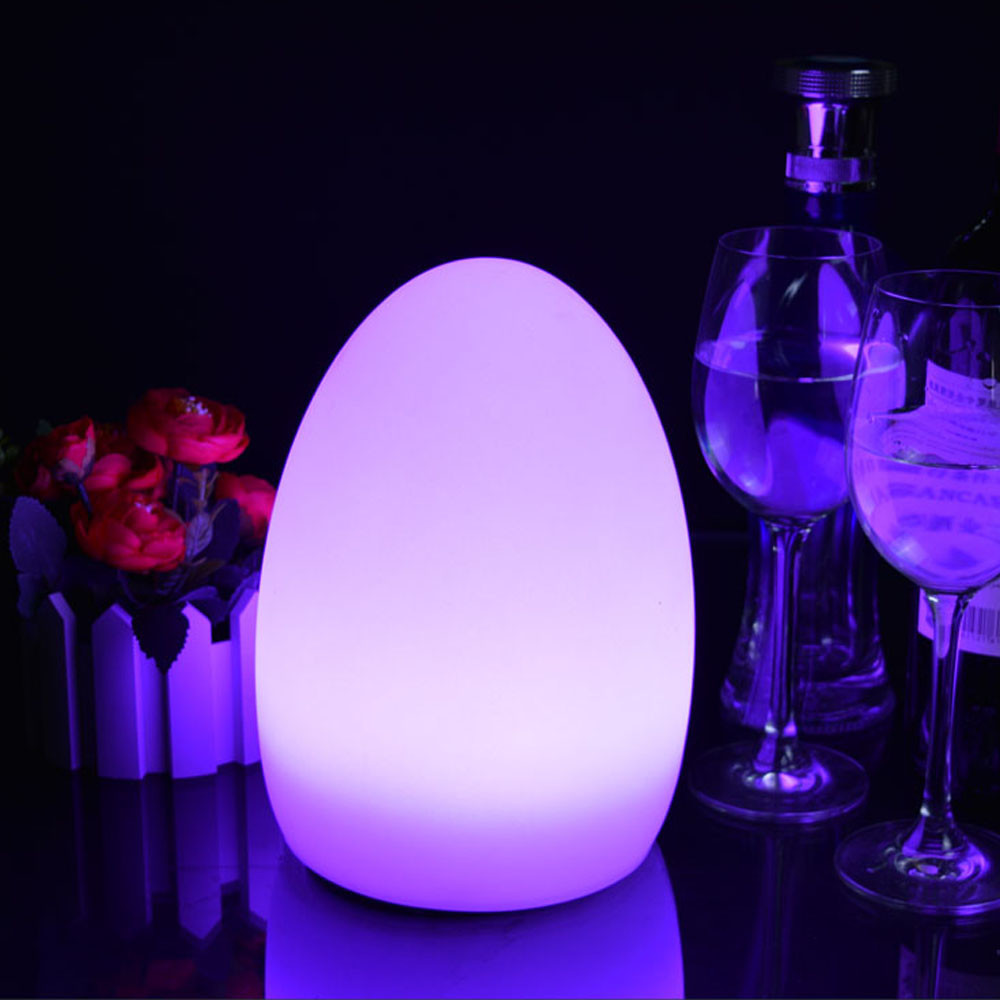 Plastic LED Egg Lamp Remote Control IP65 Waterproof For Holiday Decoration