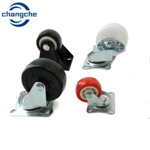 China 2000 Kg Flat Plate Industrial Caster Wheels For Forklift Truck factory