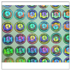China Custom print Anti-fake authentic adhesive hologram label ,secure genuine hologram sticker label factory