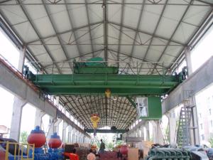 China QB Anti Explosion Double Girder Bridge Eotc Crane 10 Ton factory