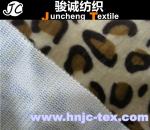 100% polyester printed Tiger stripes design warp knitting velboa fabric