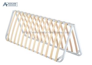 China 60'' Folding Bedroom Queen Bed Frame Wood Slats factory