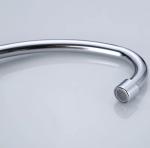 Office Building Chrome Surface Finishing ABS Health Swan Neck Faucet For Kitchen