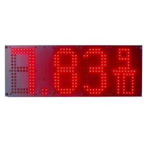 China 7000mcd Brightness Red Led Fuel Price Signs 7 Segment Led Display Board factory