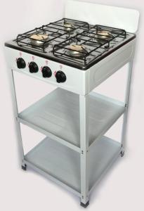 China Manual Ignition 4 Burners Gas Cooktops Wtih Shelf factory