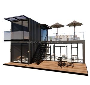 China 10ft 20ft Steel Shipping Container Prefabricated House Shop Bar Workshop Home Bedroom Hotel 40ft Size with Sandwich Panel factory